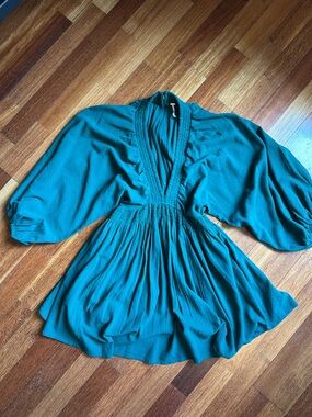 Free People Green Mini Dress